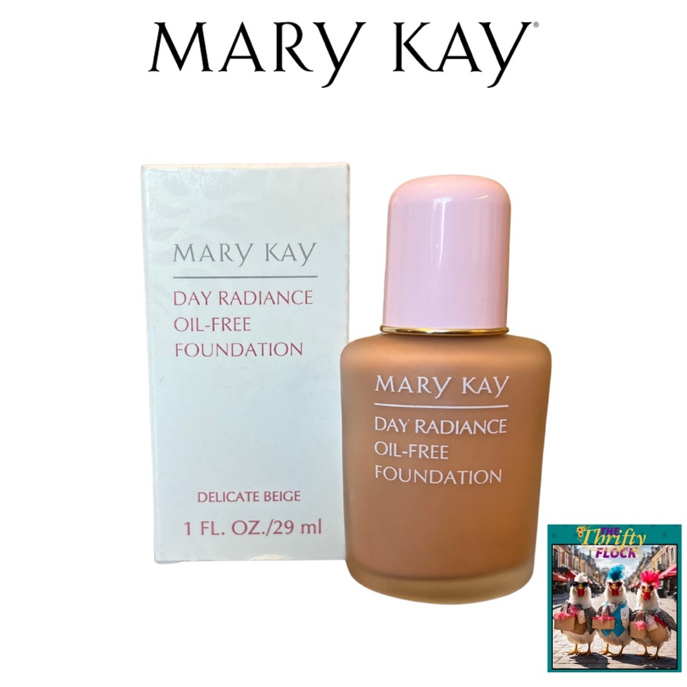 Mary Kay Day Radiance Oil- Free Foundation Delicate Beige # 6347.  1 FL. OZ.